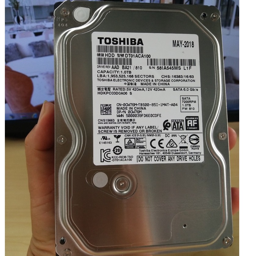 Ổ cứng máy tính PC 4TB 3TB 2TB 1TB 500G 250G BH 1 tháng