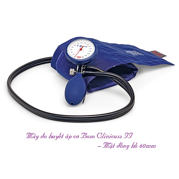 MÁY ĐO HUYẾT ÁP CƠ CAO CẤP BOSO CLINICUSS II - MẶT ĐỒNG HỒ CƠ 60MM - BẢO HÀNH 24 THÁNG - NHẬP KHẨU TỪ ĐỨC