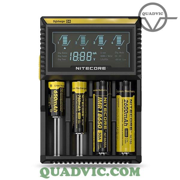 Sạc pin đa năng cao cấp Nitecore D4 Digicharger N00343 Quadvic.com