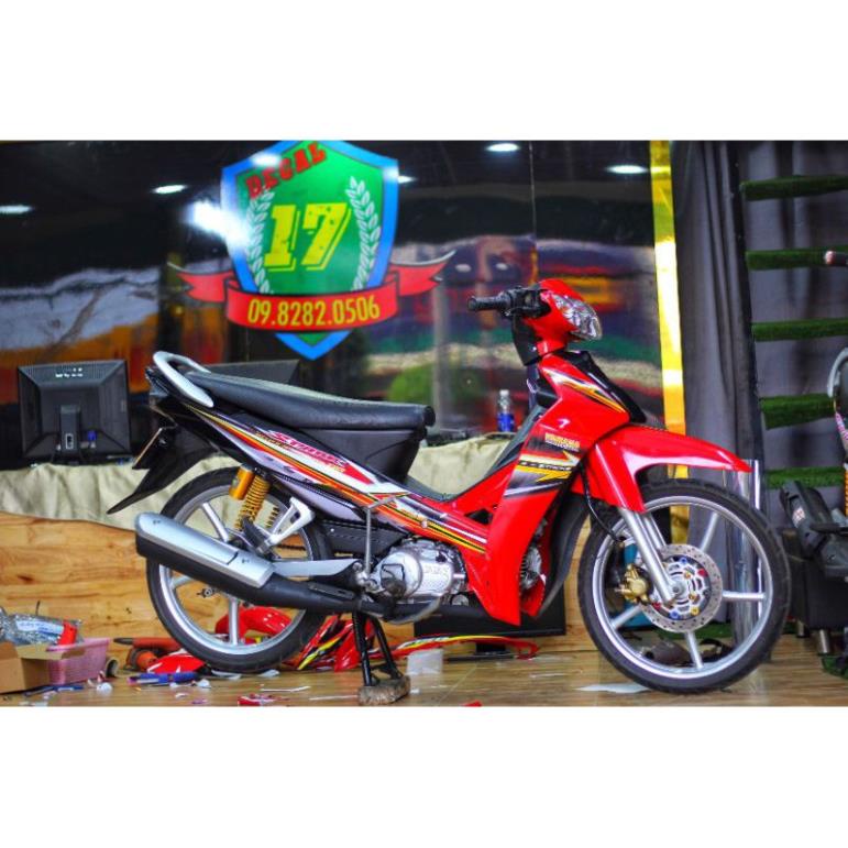 ( Quí khách vui lòng mang ra tiệm cho thợ dán ) Tem Sirius đỏ đen