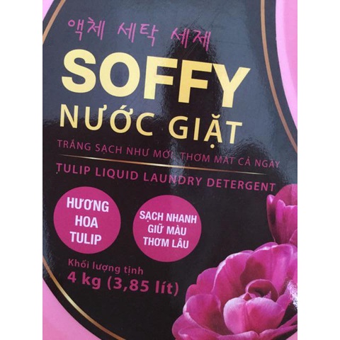 Nước giặt Soffy 2,7kg hương hoa tulip