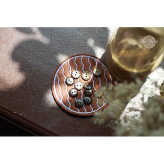 KHUY GỖ DỪA CÓ VIỀN HANDMADE 15mm ( 10 chiếc )