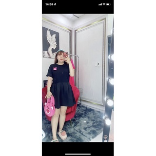 đầm babydoll gấu dâu bigsize