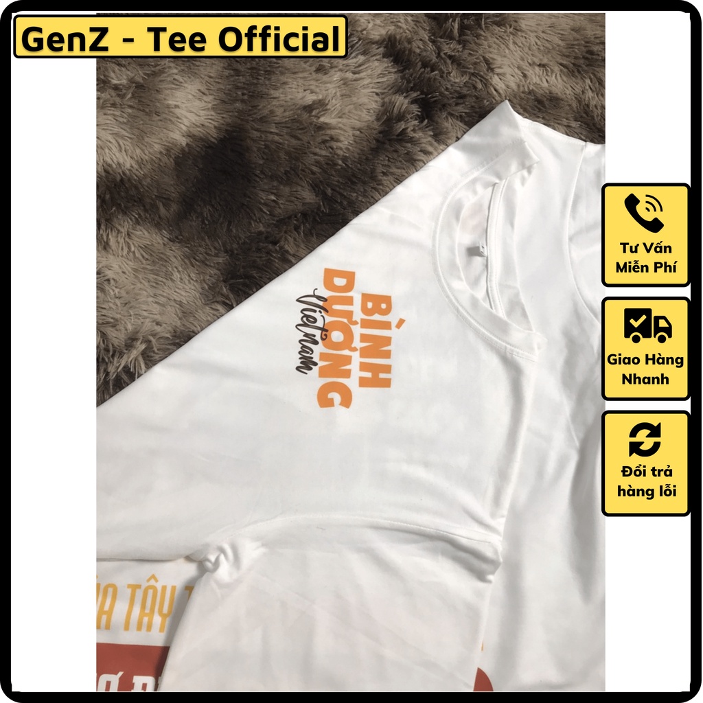 Áo Thun Local Brand Tỉnh Bình Dương, Áo 63 Tỉnh Thành Nam Nữ Form Rộng Unisex Genz Cá Tính