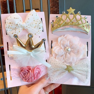 Set 3 băng đô kute cho bé gái có hộp đựng