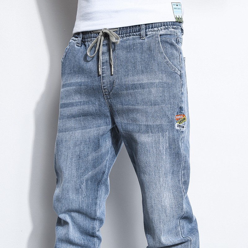 Quần Jeans Lưng Thun Co Giãn Size Lớn M-5xl 2 Màu Lựa Chọn