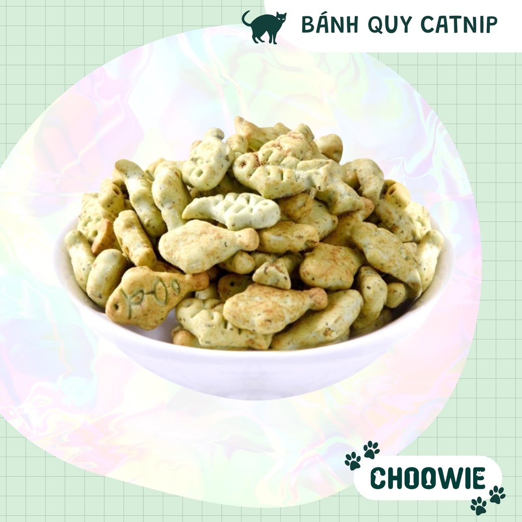 Bánh quy Catnip Biscuits hình con cá 40 gr | Bánh thưởng cho mèo