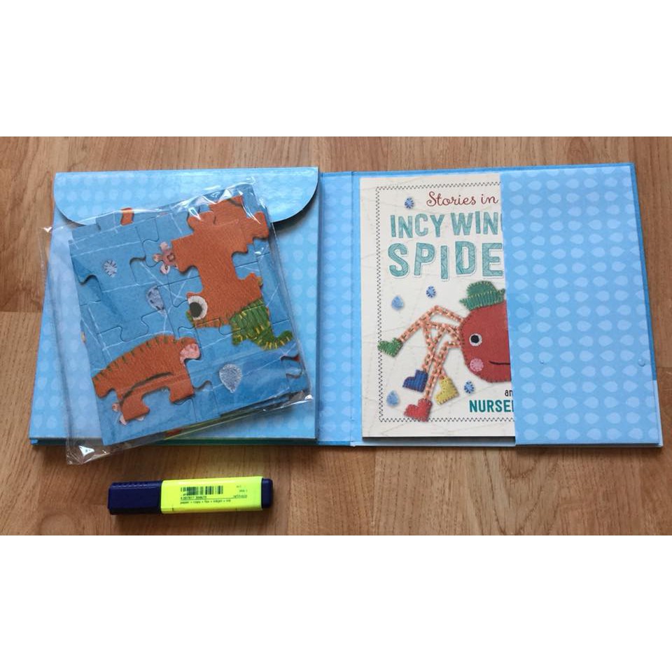 Bộ xếp hình kèm sách Incy Wincy Spider Book &amp; Jigsaw cho bé nhỏ