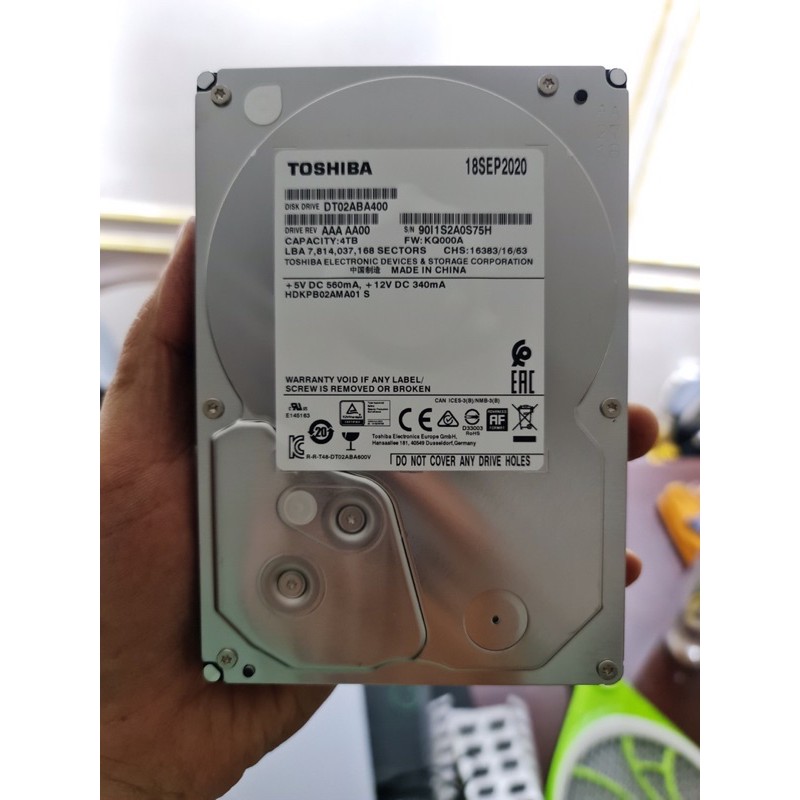 Ổ Cứng Toshiba 4TB nguyên mới 100% bảo hành 24 tháng