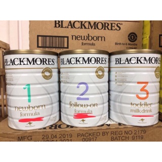 Sữa blackmore đủ số, lon 900g, date 2022