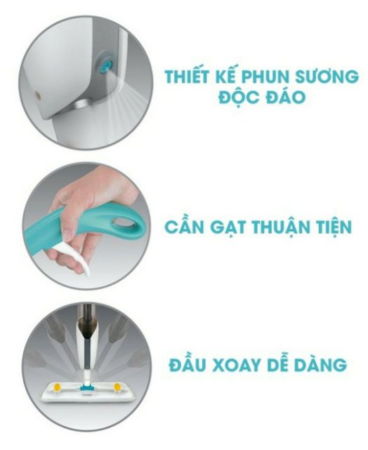 Cây lau nhà dạng đứng Lock&Lock ETM461