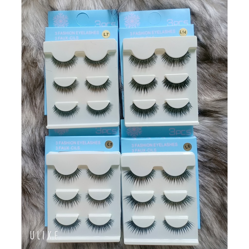 Set 3 Cặp Mi Chồn 3D Faux-Cils