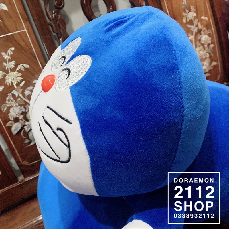 Gấu bông Doraemon 55cm (có chăn bông bên trong) gấu mền 2in1