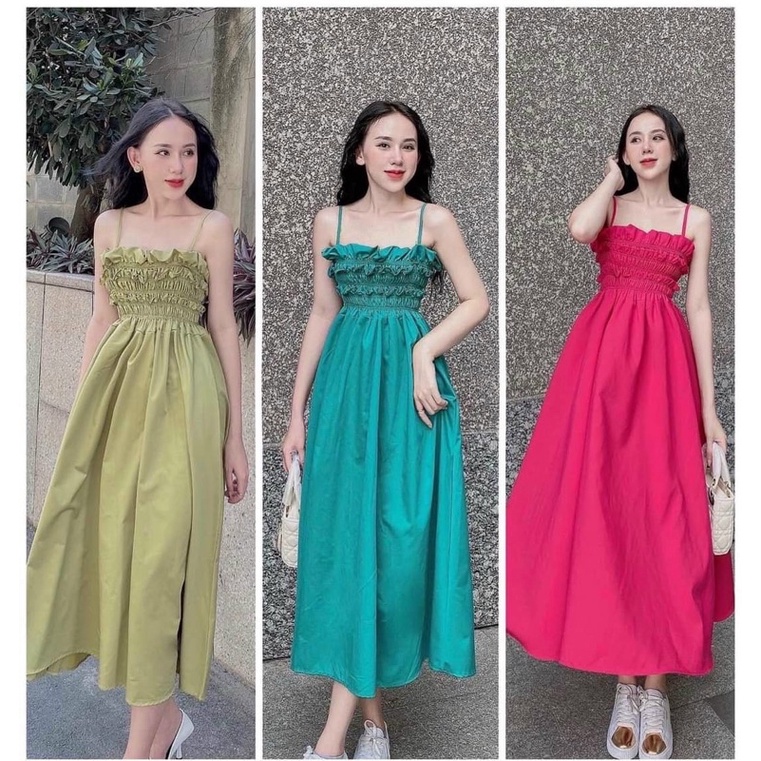 đầm maxi dây