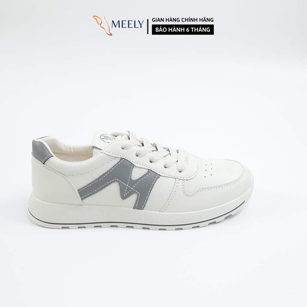 Giày Thể Thao Nữ MEELY Sneaker Ulzzang Đế Bằng Cổ Thấp Chữ M Cá Tính - ATH645