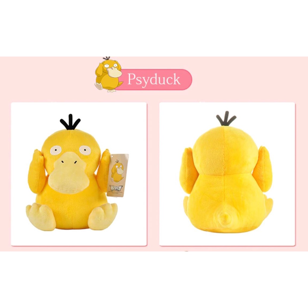 Gấu bông Pokemon Vịt Psyduck size 25cm+ tặng 1 hình xăm dễ thương bất kỳ