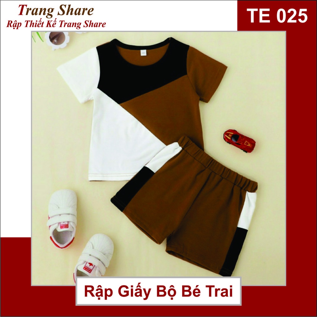 Rập Giấy Bộ Bé Trai TE025