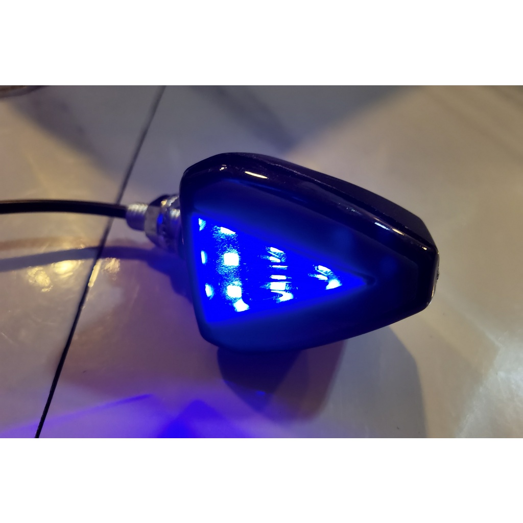 Xi Nhan Xe moto hv shop 1 mặt 2 màu HV9 ( đỏ - vàng ) ( 1 cặp