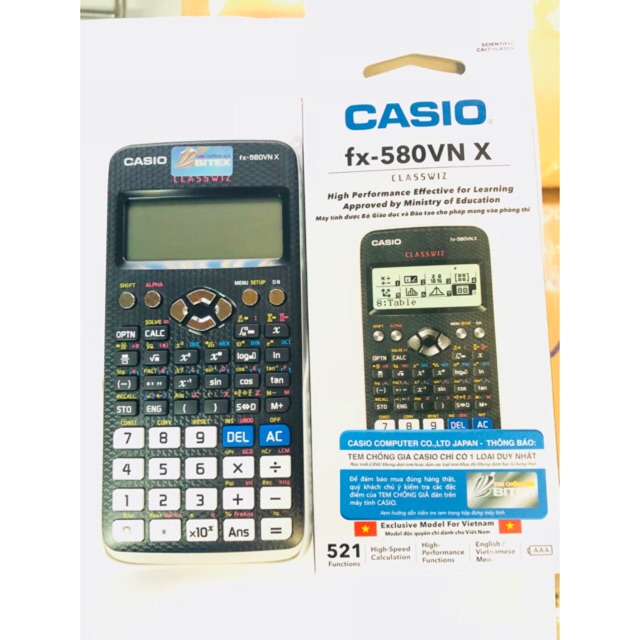 máy tính casio fx 580vnx - HolCim