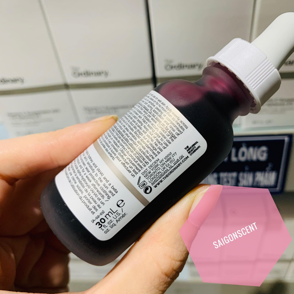[SaigonScent] Tẩy tế bào chết hóa học The Ordinary AHA 30% + BHA 2% Peeling Solution ( 30mL )