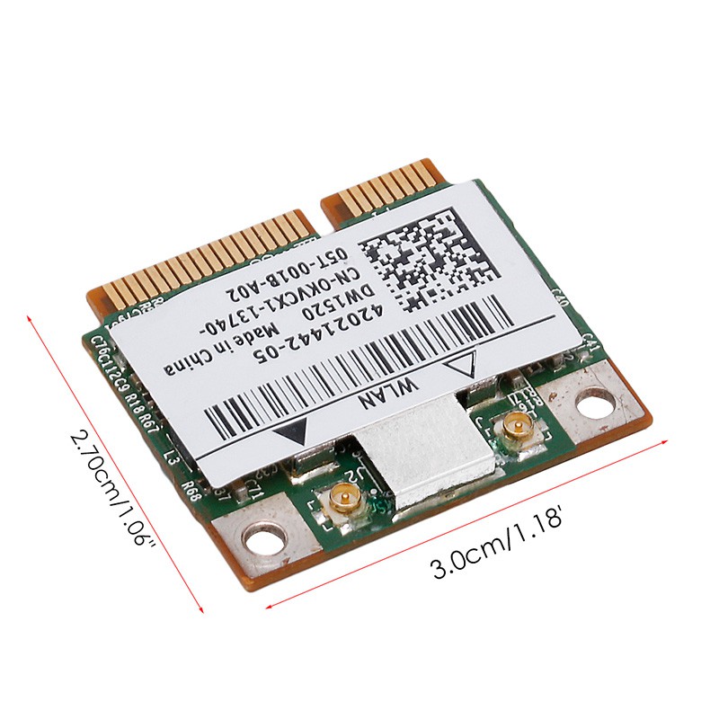 Điện thoại thông minh bcm943224hms dw1520 Mini PCI-E Wifi không dây