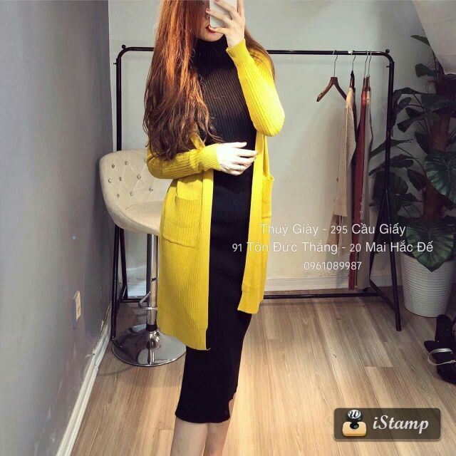 Cadigan len đũa dáng dài