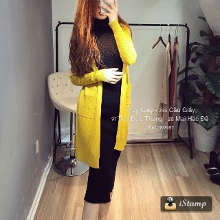 Cadigan len đũa dáng dài