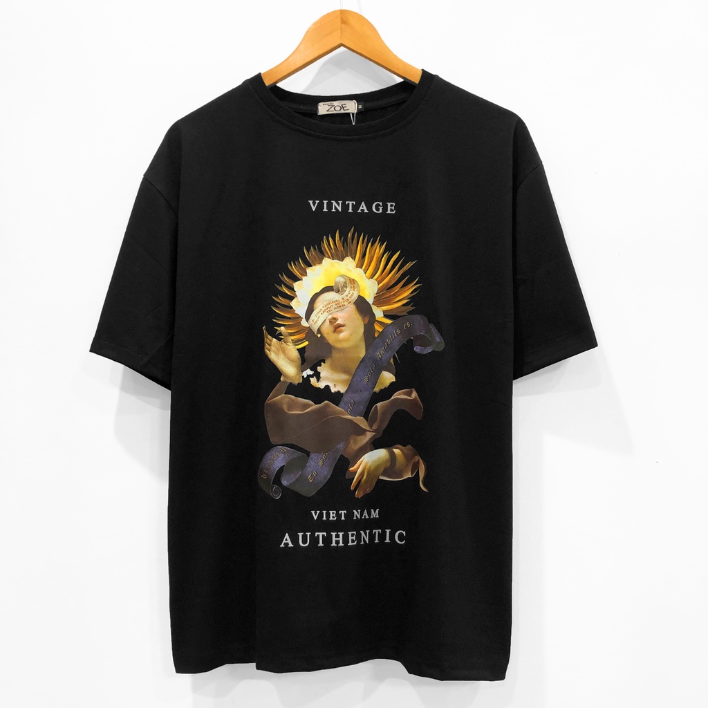 Áo thun hình VINTAGE, áo phông tay lỡ nam nữ unisex, ZOEclothing
