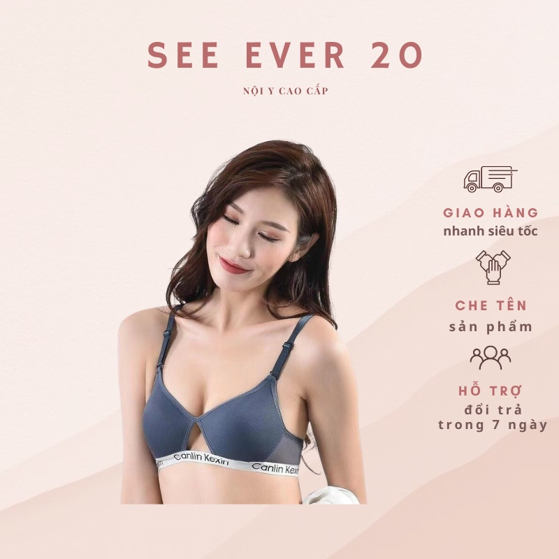 Áo lót, áo ngực Canlin Kexin không gọng đệm bàn tay nâng ngực siêu quyến rũ hàng cao cấp CK05