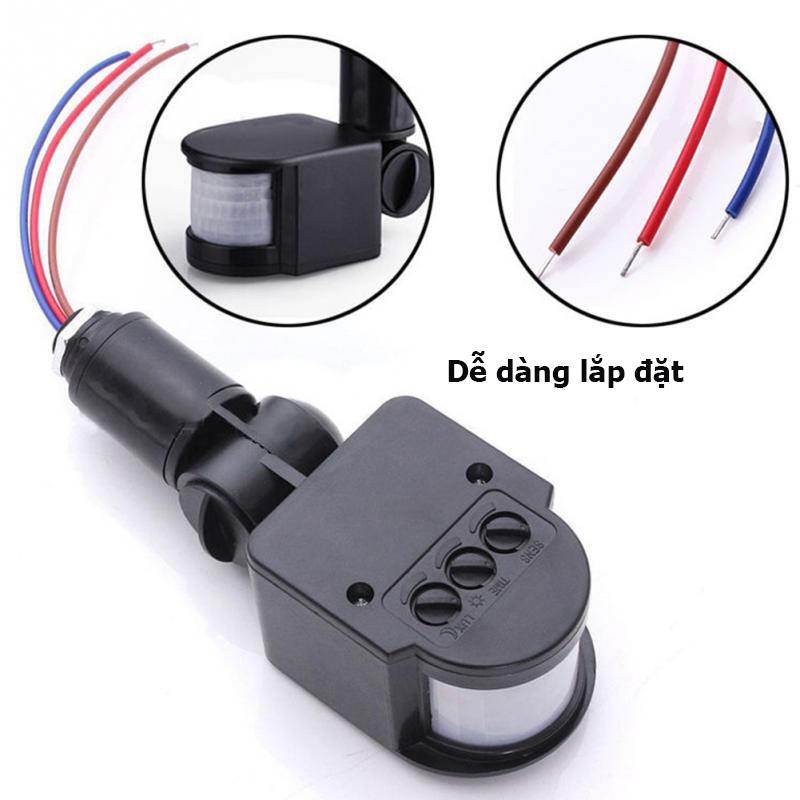 Cảm biến hồng ngoại chống trộm ngoài trời đa năng,bật tắt thiết bị- bảo hành chính hãng