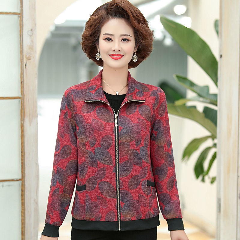 ▼Áo khoác xuân của mẹ phụ nữ ngắn dẻo dai giữa tuổi già và mùa thu Lapel