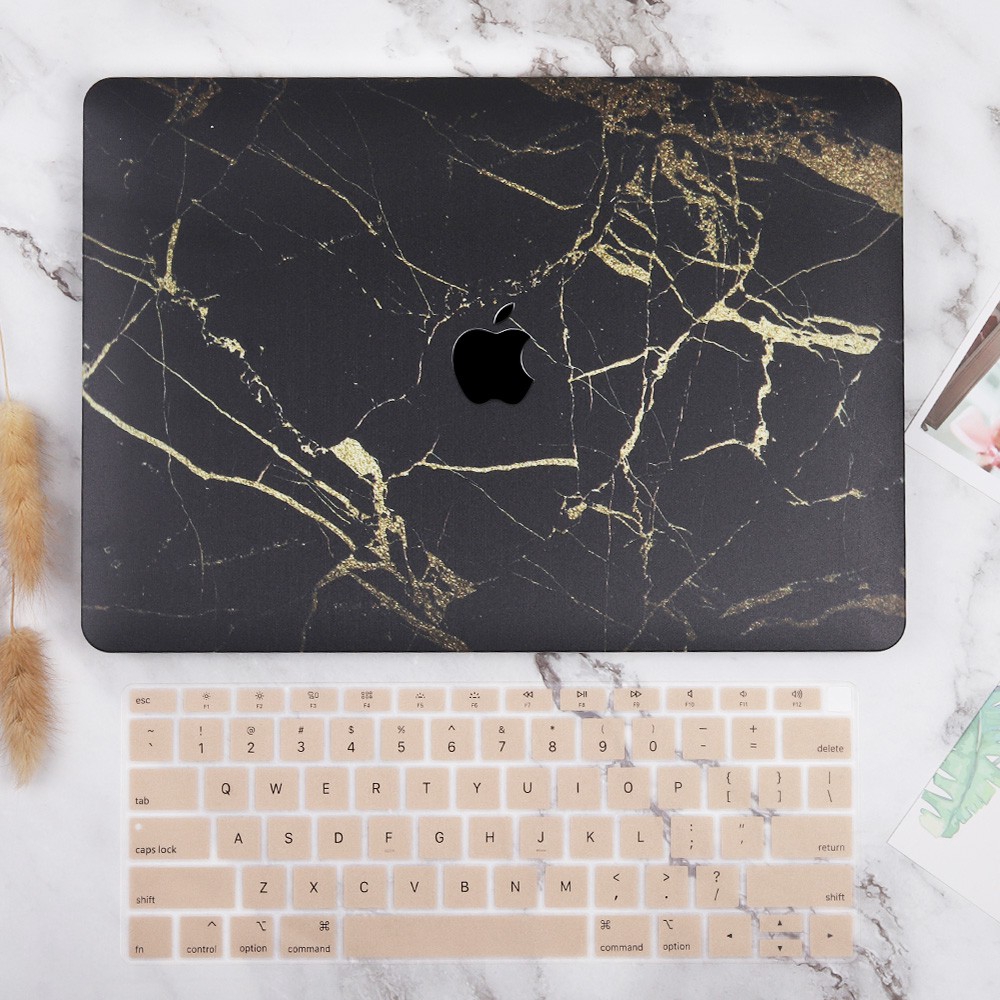 Vỏ bọc vân cẩm thạch và phủ bàn phím cho MacBook Air 13 11 Pro 13 15 16 Retina 12 A1932 A1466 A2159 A1706 A1708 A2141