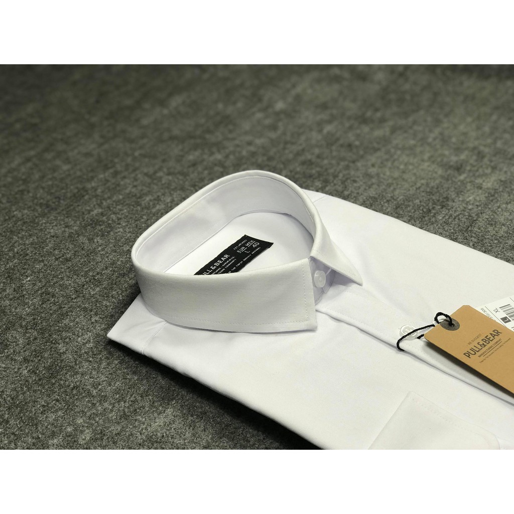 Áo Sơ Mi Nam Trắng Cotton Cool V2 cao cấp, chất liệu cotton gân chéo thấm hút mồ hôi tốt | BigBuy360 - bigbuy360.vn