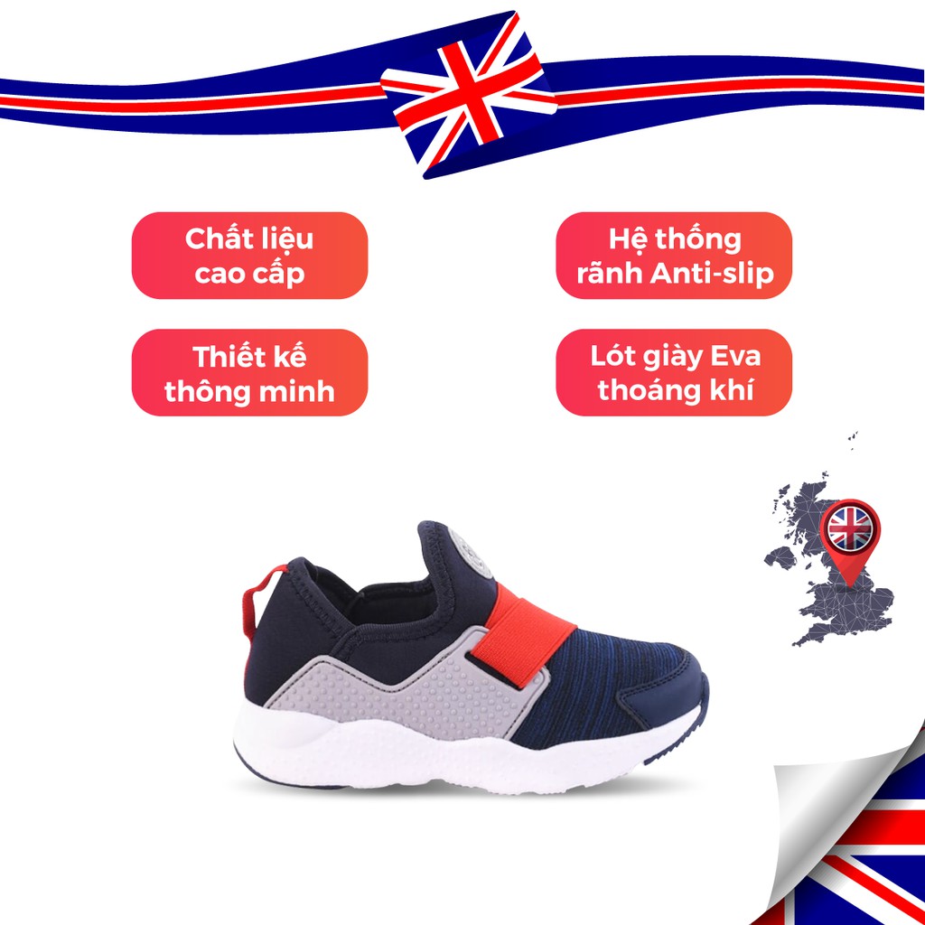 [Mã LTP50 giảm 50000 đơn 150000] Giày Thể Thao Bé Trai Bé Gái Đi Học Siêu Nhẹ Crown Space UK Sport Shoes CRUK8024