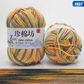 Haichenx Nhiều Màu Tay Dày Dệt Kim Thẻ Sợi Handmade Mềm Đan Sợi