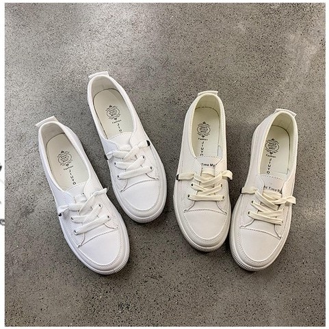 Giày Thể Thao Nữ [FREESHIP] Giày nữ hot trend đế bằng xinh xắn dễ thương năng động - Giảm ngay 20k - E2-E2