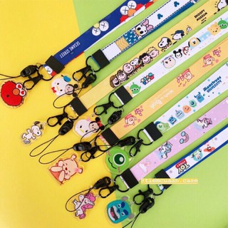 Dây đeo điện thoại Cao cấp Dây đeo siêu cute mẫu mới 2021 Có gắn Sticker Giao màu ngẫu nhiên