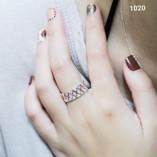 (ĐEO NHIỀU KIỂU)Nhẫn bạc ý cao cấp xi vàng