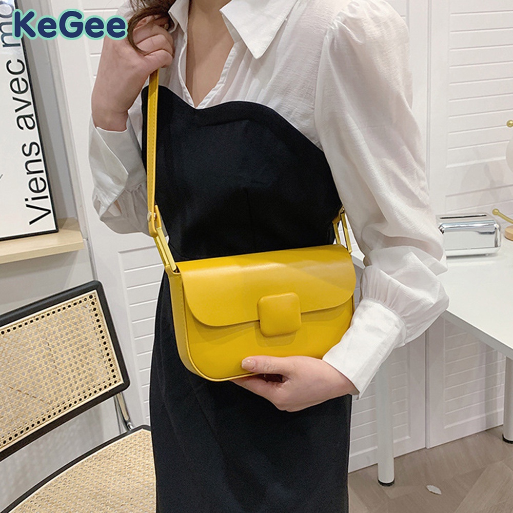 Túi Đeo Chéo Vai Bằng Da PU Phong Cách Hàn Quốc Dành Cho Nữ