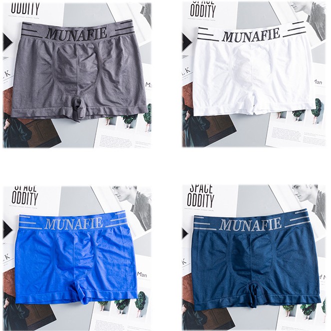 COMBO 4 Quần Lót Nam Boxer Munafie Chính hãng, Free size 45-80kg | BigBuy360 - bigbuy360.vn