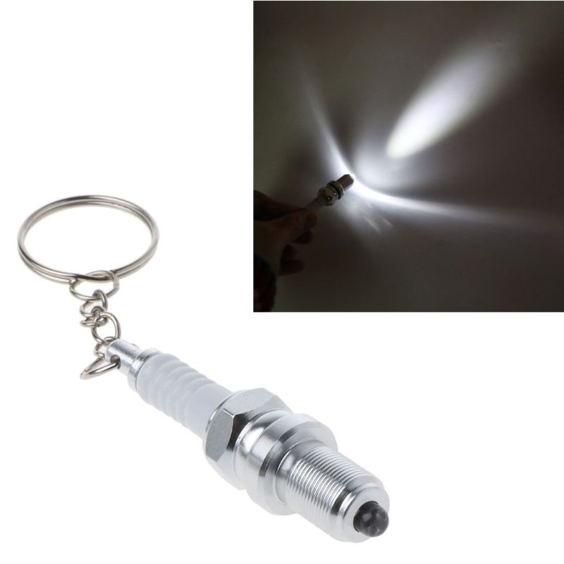 Móc khóa đèn LED Mini hình bugi độc đáo