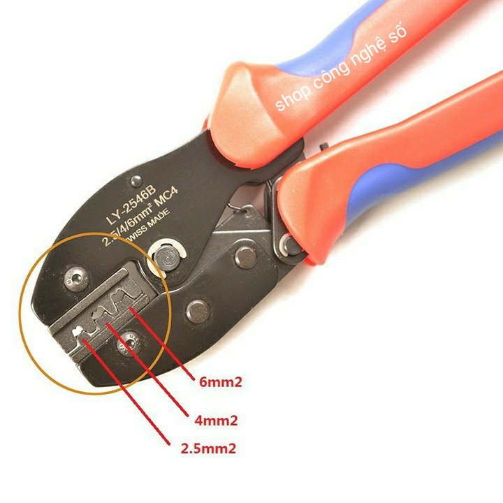 Kìm bấm cos MC4 IWISS LY-2546B Kìm bấm cos mc4 chuyên dụng cho dây điện năng lượng mặt trời
