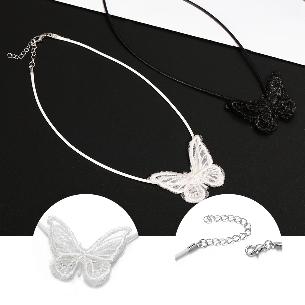 Vòng Cổ Choker Ren Mặt Hình Bướm Thời Trang Cho Nữ | BigBuy360 - bigbuy360.vn