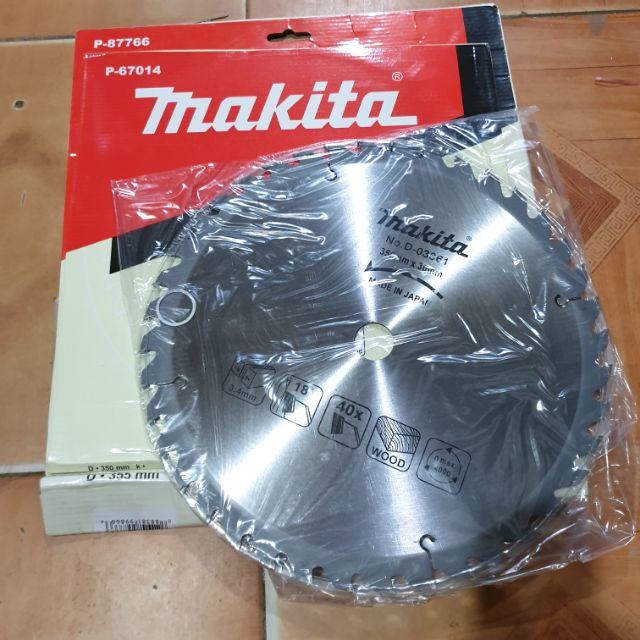 LƯỠI CẮT GỖ MAKITA HÀNG XỊN PHI 350mm x 30mm -  LƯỠI CƯA GỖ MAKITA ĐƯỜNG KÍNH 350MM