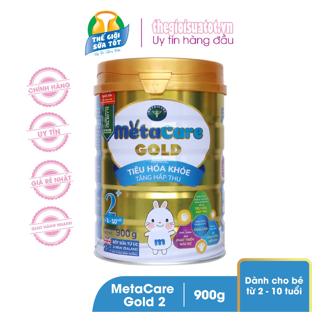 Sữa bột Nutri MetaCare Gold 2+ 900G
