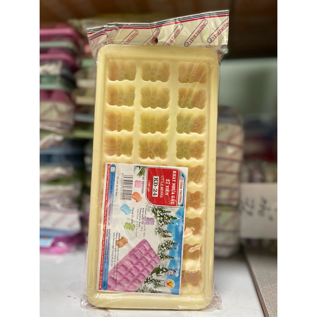 Combo 5 Khuôn Rau Câu 27 Gấu / Khay Đá Gấu Nhỏ / Thạch Gấu