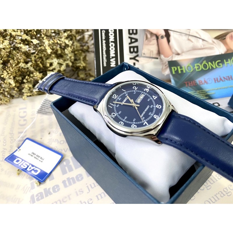 Đồng hồ nam dây da chính hãng Casio Anh Khuê MTP-V006