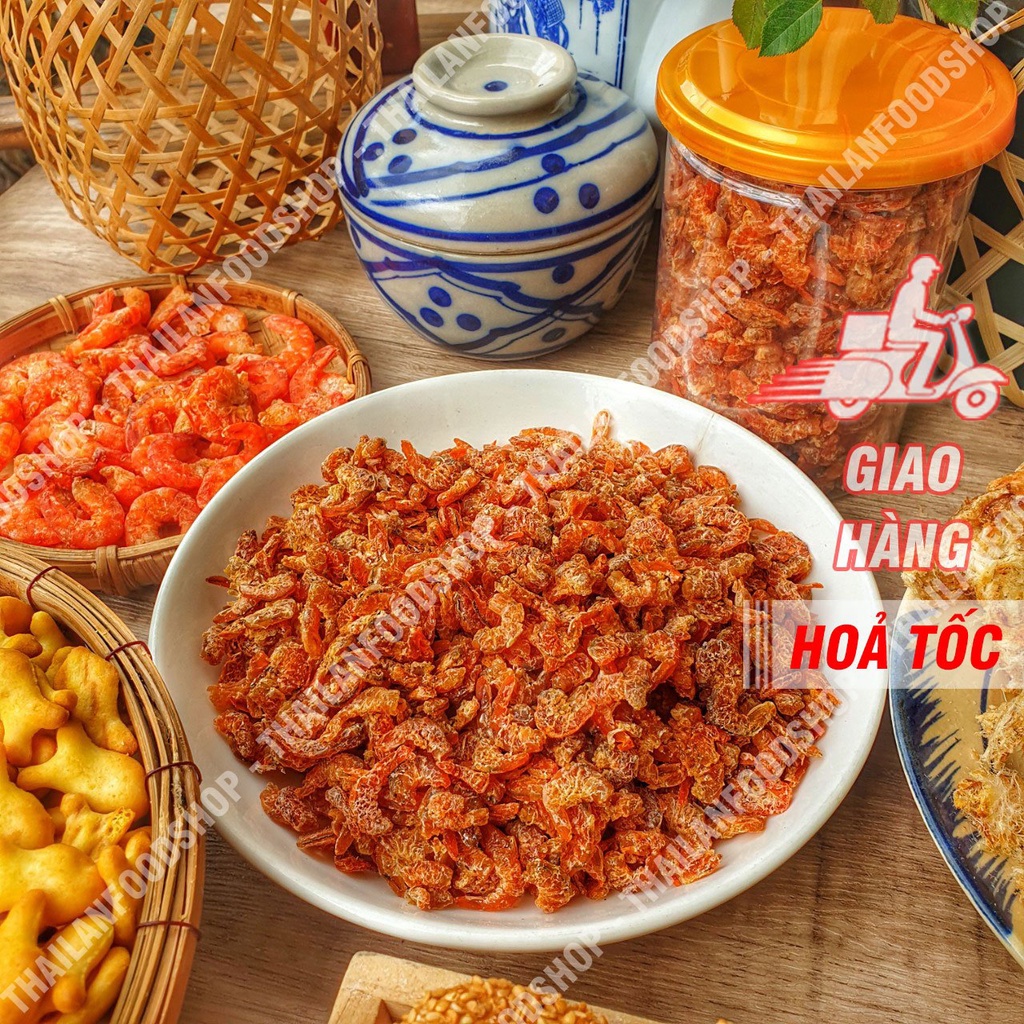 Tôm Sấy Khô (Tôm Khô) Lon 300Gram &amp; Túi 500Gram (Hút Chân Không)