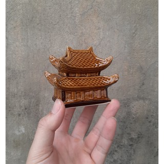 Phụ kiện trang trí bể cá: mẫu mái chùa, màu ngẫu nhiên
