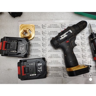 [in 3D] Đế chuyển pin máy KTO 12V CD2012 Li-ion tam giác sang dùng hộp pin cài Makita